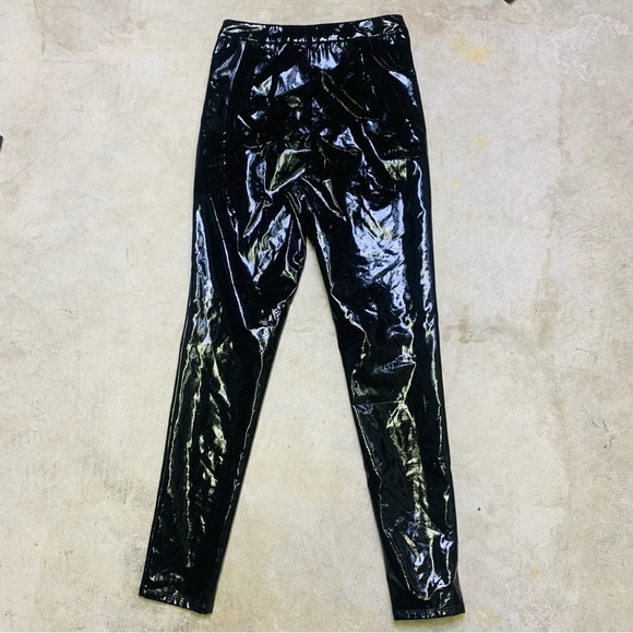 Lpa Faux Leather Front Zipper Skinny Pants Size Medium - Picture 8 of 9